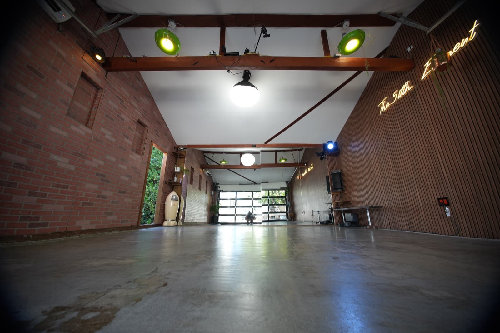 Brick, Wood & Glass Garage Doors