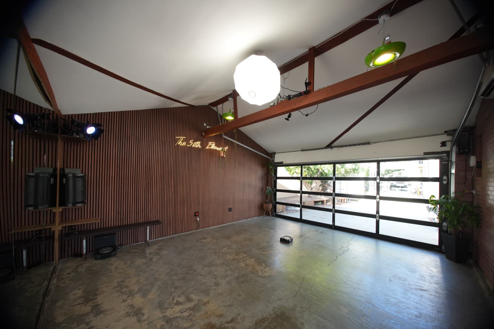 Natural Light Through the Garage Doors